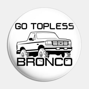 1992-1996 Bronco Topless Black Print Pin