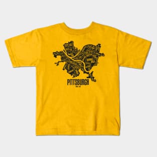 Youth Pittsburgh Pirates Gold Wordmark Team T-Shirt