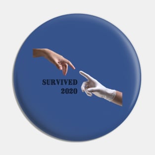 Hands of Humanity - Survived 2020 Pin