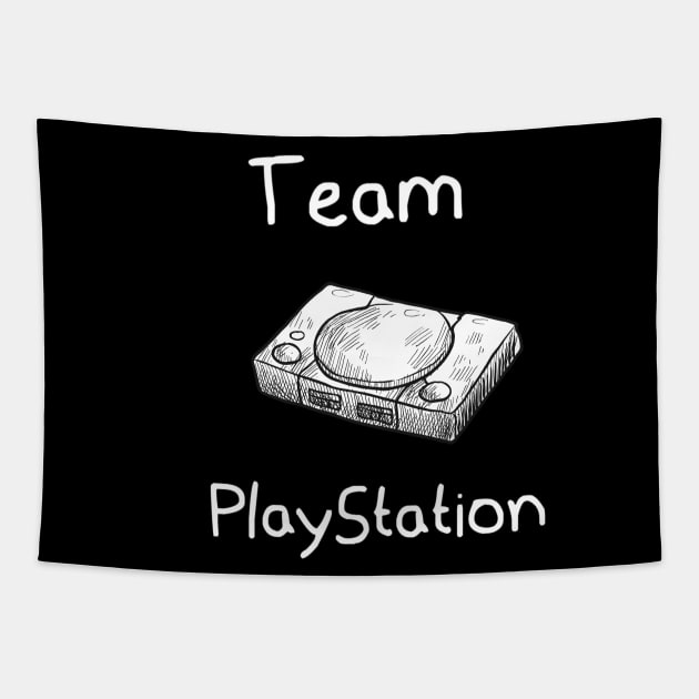 Team Retro Playstation 1 Gamer Tapestry by FungibleDesign