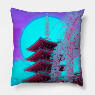 Neon Castle Pillow