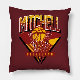 Mitchell Retro Cleveland Basketball Throwback Pillow