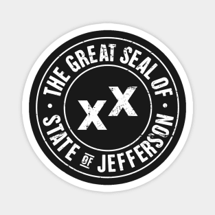 State Of Jefferson | Distressed Seal Magnet