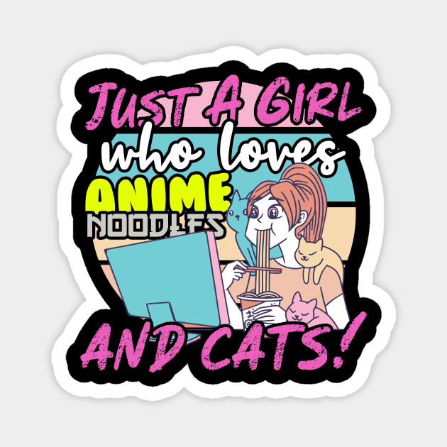 Anime & Cats Magnet by thingsandthings