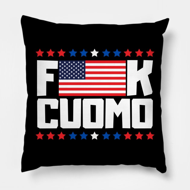 Anti Cuomo Pillow by RayaneDesigns