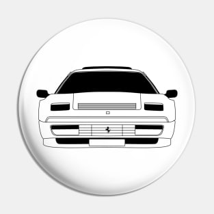 Ferrari 328 GTB Black Outline Pin