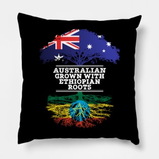 Australian Grown With Ethiopian Roots - Gift for Ethiopian With Roots From Ethiopia Pillow