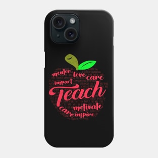 'Apple of Words' Cute Kindergarten Teacher Gift Phone Case