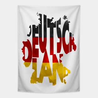 Germany Typo Map Tapestry