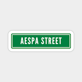 aespa Street Sign Magnet