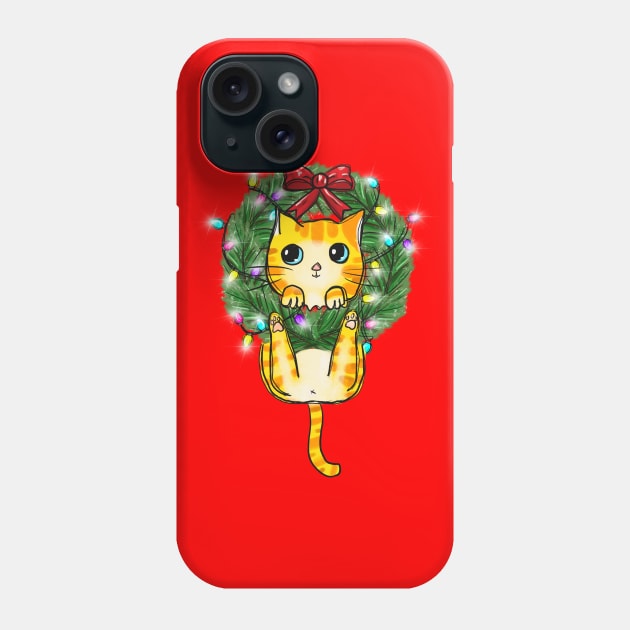 Funny Christmas Cat - Merry Catmas Phone Case by Pop Cult Store