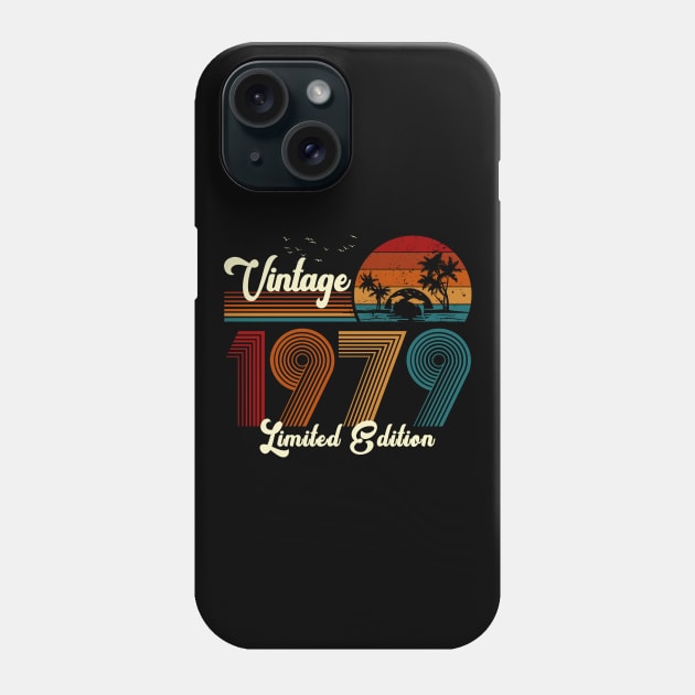 Vintage 1979 Shirt Limited Edition 41st Birthday Gift Phone Case by Damsin