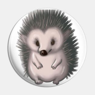 Cute Porcupine Drawing Pin