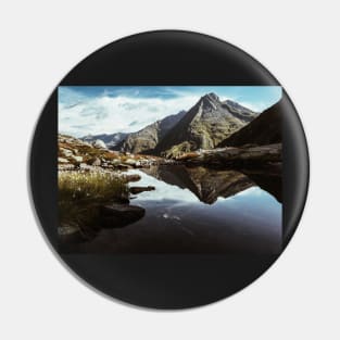 Swiss Alpine Mountain Vista Pin