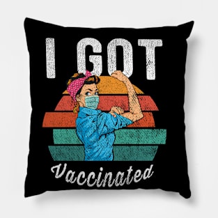 I got vaccinated Pillow