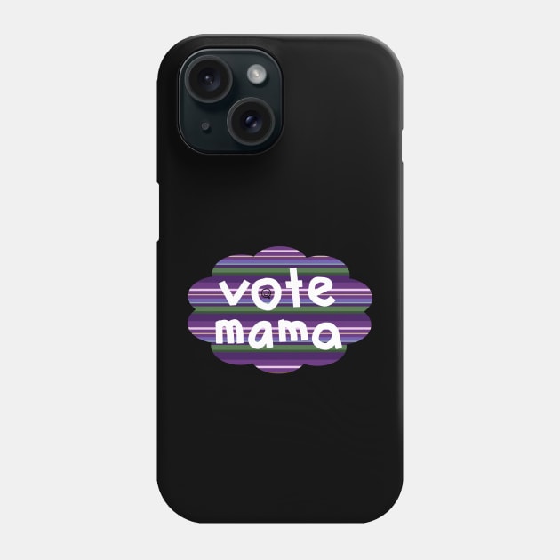 Vote Mama Lavender Stripes Phone Case by ellenhenryart