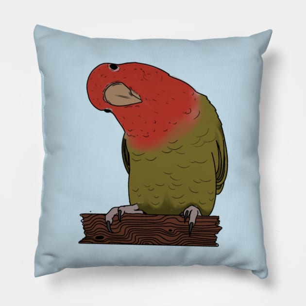 Lovebird Pillow by from_the_dark_of_the_moon_