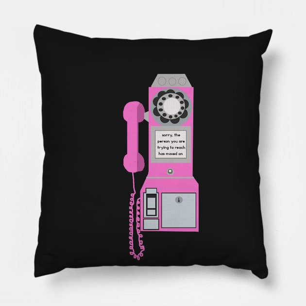 moved on telephone Pillow by morgananjos