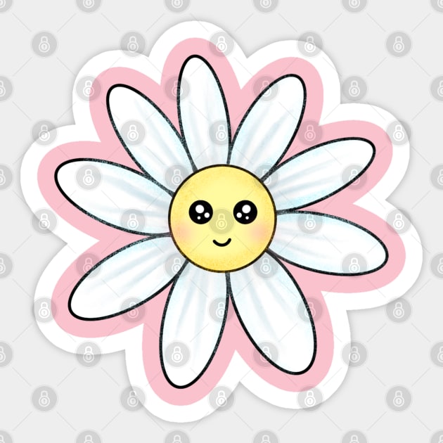 Cute Daisy Flower - Daisy - Sticker