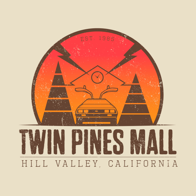 Twin Pines Mall Tshirt from Back to the Future by Stephens Creative