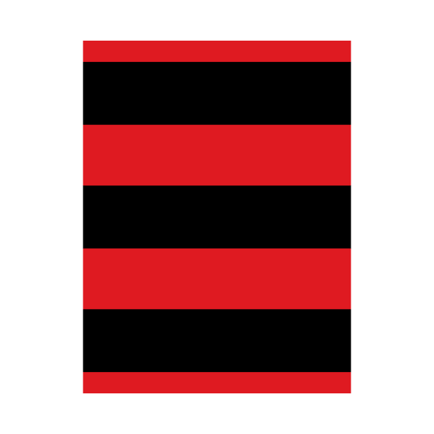 QPR Queens Park Rangers 1983 Away Red and Black Hoops by Culture-Factory