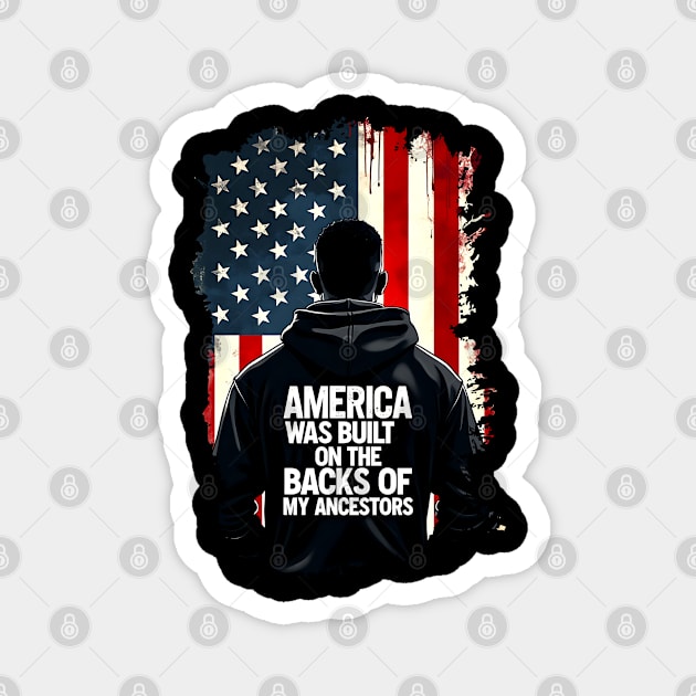 America was built on the backs of my Ancestors Magnet by UrbanLifeApparel