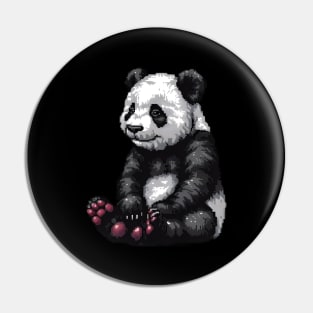 Pixelated Panda Artistry Pin