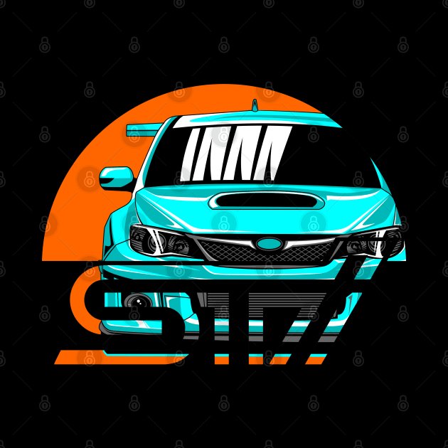 WRX Sti Cyan by aredie19