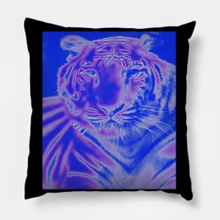 White Tiger from India - Purple colour Pillow