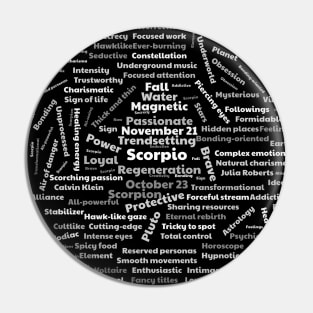 Scorpio - Scorpion zodiac sign Pin