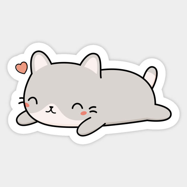Cute Cat Want to Play Sticker - Sticker Mania