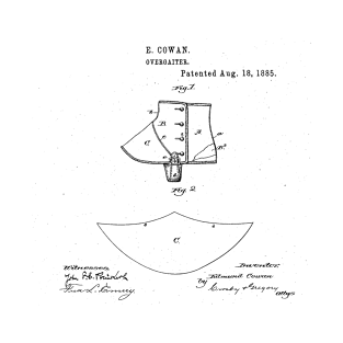 Overgaiter Vintage Patent Hand Drawing T-Shirt