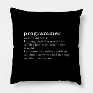 Programmer - dictionary definition Pillow