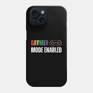 Gaymer mode enabled - horizontal controller alt Phone Case