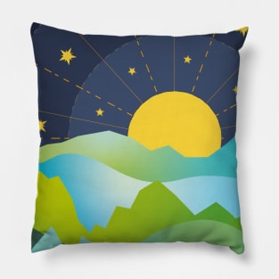 The Sun and the Stars Pillow