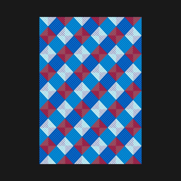 Angled Checkerboard Quilt Pattern no. 14 by Neil Feigeles