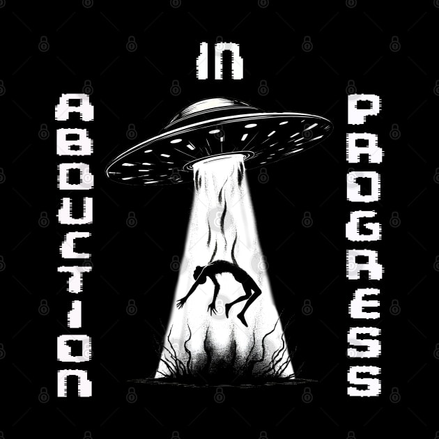 Alien UFO Abduction Silhouette by MetalByte