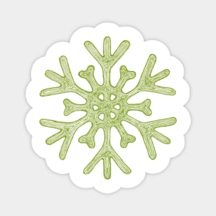 Snowflake (green) Magnet