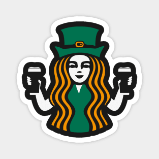 Shamrock Coffee Black Magnet