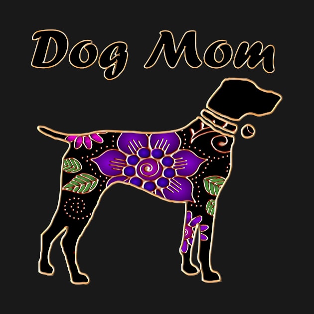 Dog Mom Floral Retriever by m2inspiration