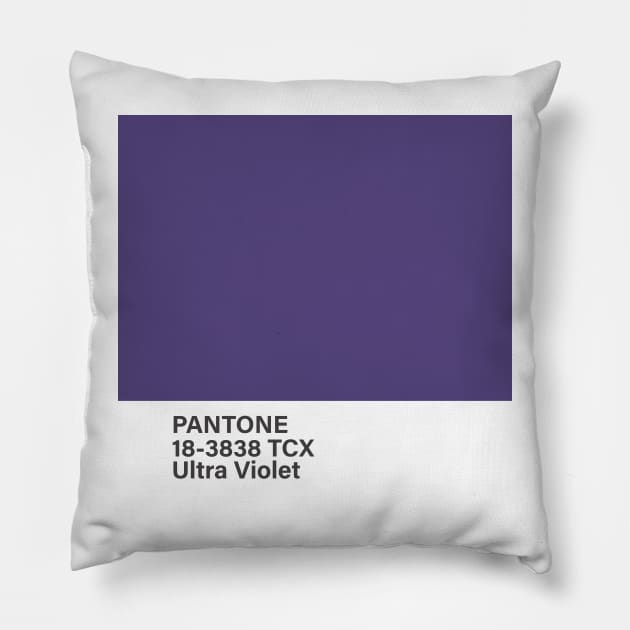 pantone 18-3838 TCX Ultra Violet Pillow by princessmi-com