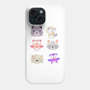 A Cat and an Owl | Cat & Owl | Animals | Gift for PetLovers Phone Case