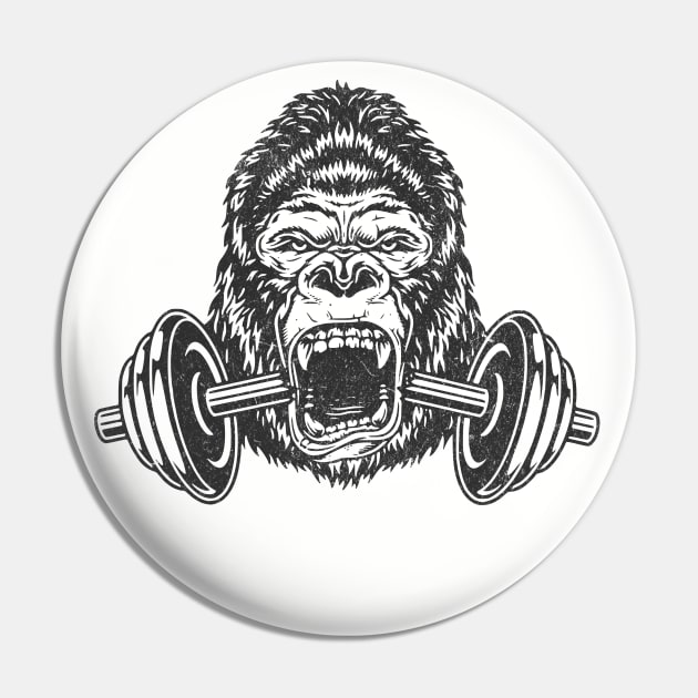 Gorilla Gym Pin by RuthlessMasculinity