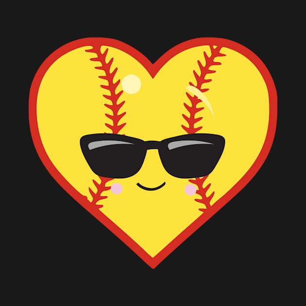 Cool I Love Baseball Emoji by 4Craig