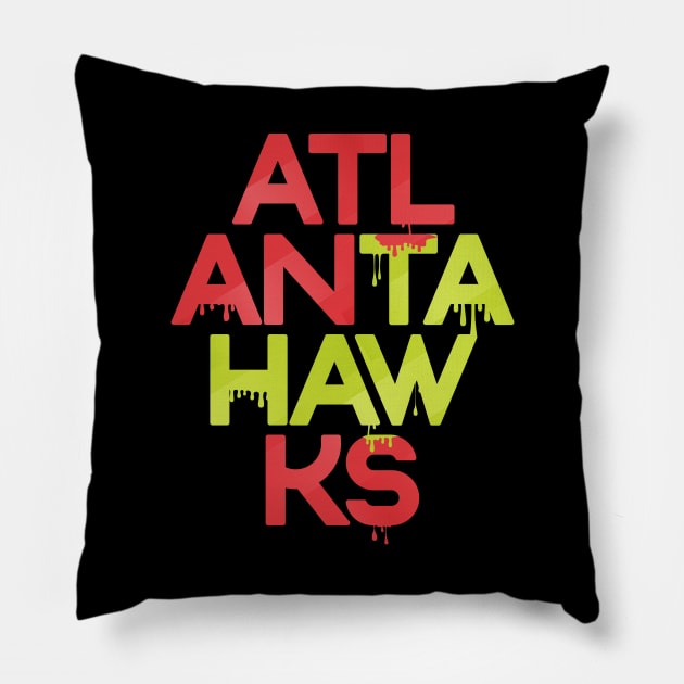 Atlanta Hawks Pillow by slawisa