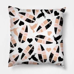 Feather Pattern Pillow