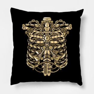 Steampunk-Ribcage Pillow