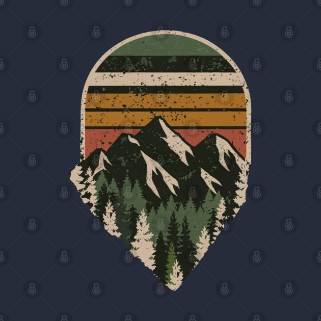 Mountain Parks Retro Artwork by tamdevo1