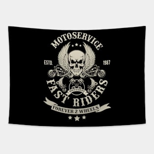 Moto Service Fast Riders Tapestry