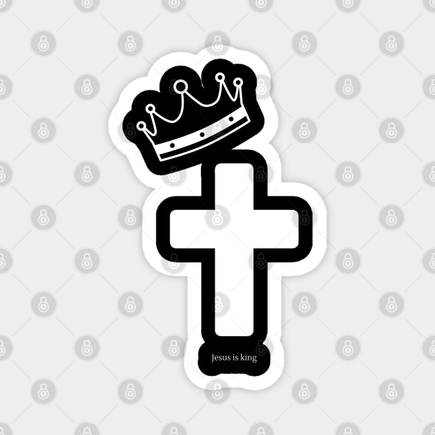 Jesus is King Magnet by Printorzo